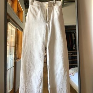 Worn twice - Apiece Apart cropped wide leg pant